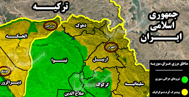 جزئیات عملیات علیه سه پایگاه آمریکاییها و صهیونیستها / راهبرد مقاومت علیه منافع واشنگتن در عراق و سوریه چیست؟ + نقشه میدانی