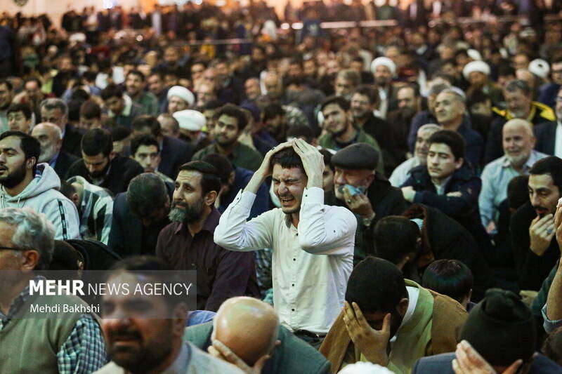 وداع با ۲ شهید حمله تروریستی اسراییل در حرم حضرت معصومه(س)