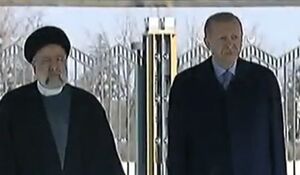 استقبال رسمیِ اردوغان از رئیسی در آنکارا