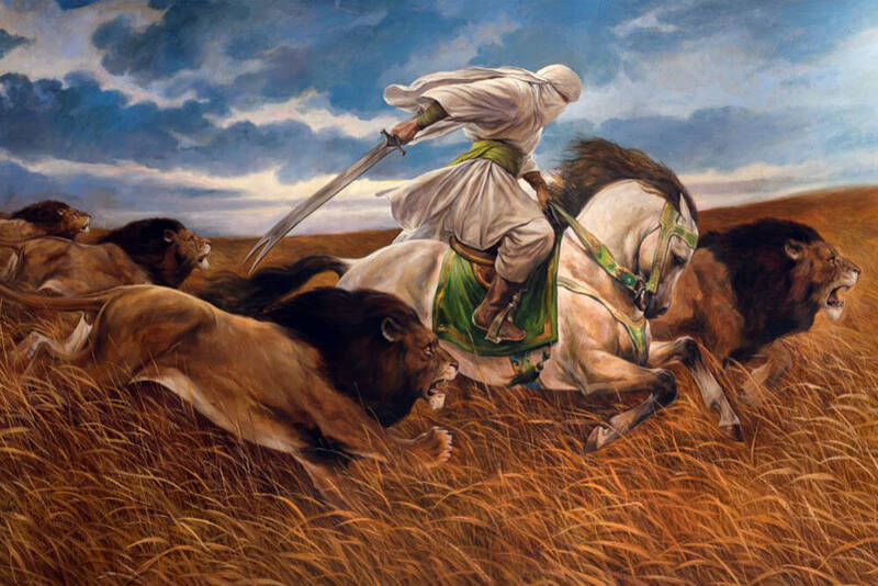 اثر حسن روحالامین برای میلاد حضرت علی(ع)/ شیر بیشهزار میتازد