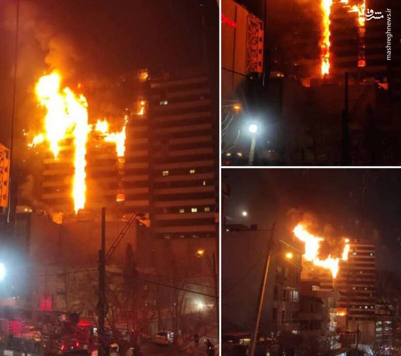 توضیحات ملکی درباره حریق بیمارستان گاندی +عکس و فیلم