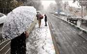 بارش باران و برف در ۲۴ استان