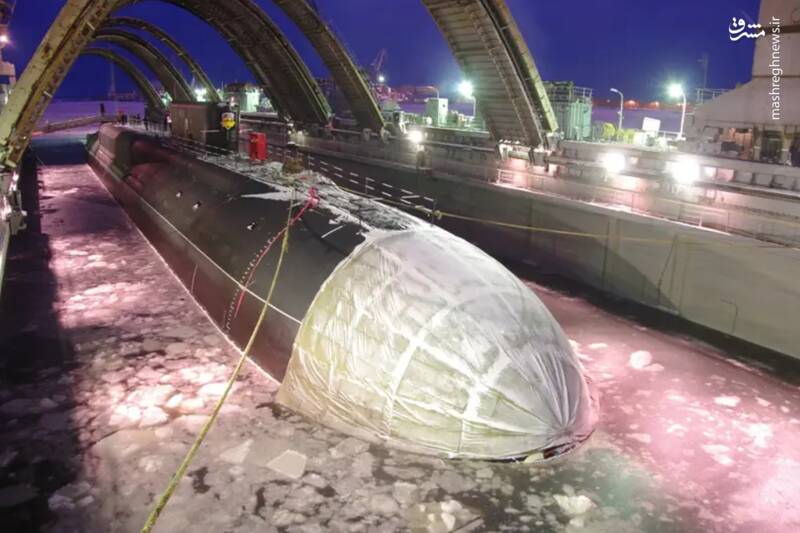 ساخت جدیدترین زیردریایی هستهای روسیه به پایان رسید