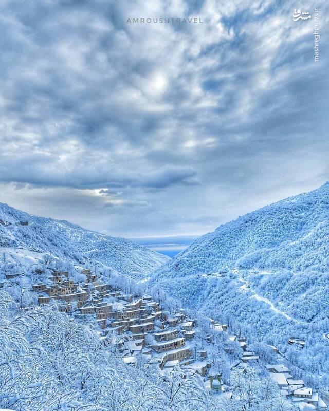 زمستان برفی در ماسوله گیلان +عکس