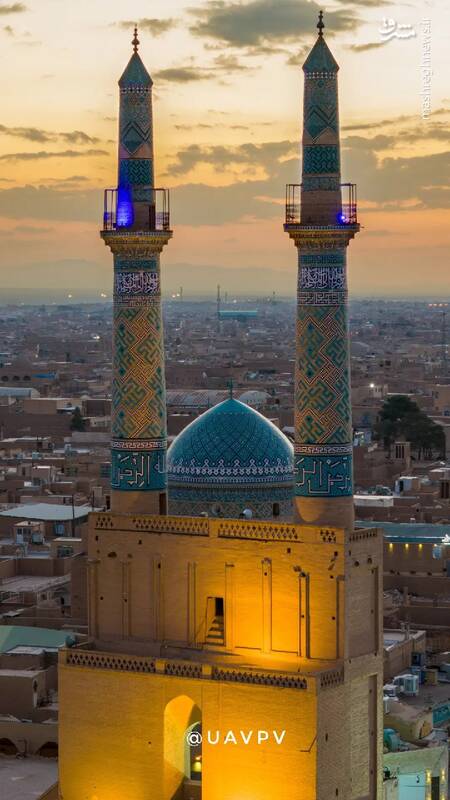 جلوه‌ای زیبا از عظمت مسجد جامع یزد