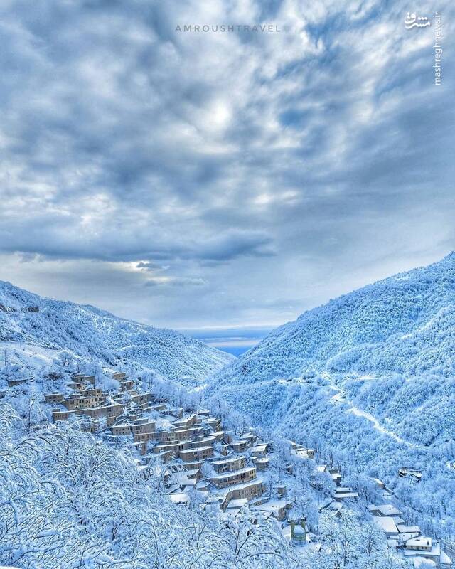 ماسوله زیبا در فصل سبز و سپید