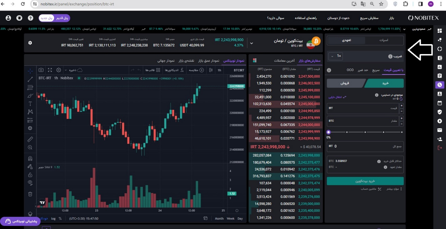 امکان انجام معاملات تعهدی با 5 ارز دیجیتال جدید در نوبیتکس
