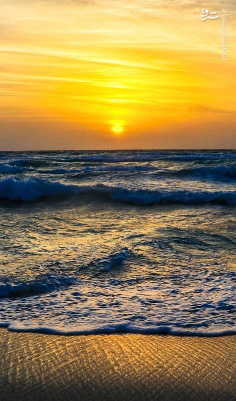 غروب زیبای خلیج فارس