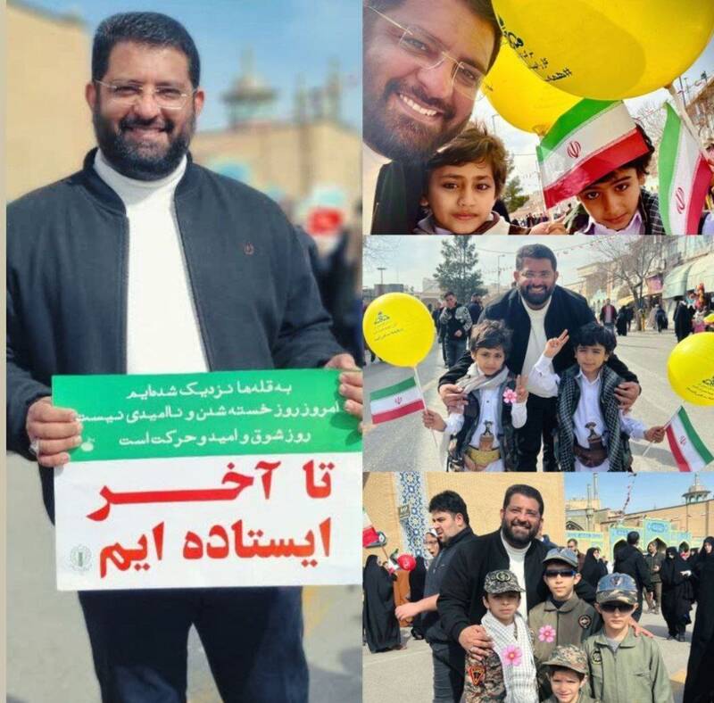 حضور مداحان، منبریها و نوحهسرایان در راهپیمایی ۲۲ بهمن +عکس