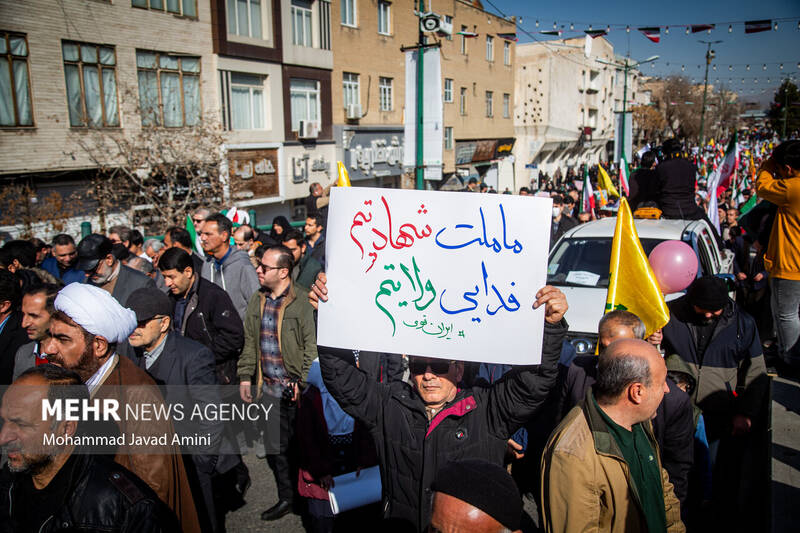 راهپیمایی ۲۲ بهمن در قزوین
