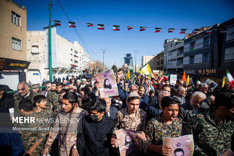 راهپیمایی ۲۲ بهمن در قزوین