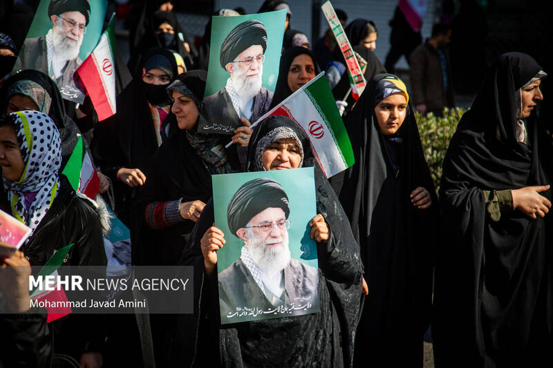 راهپیمایی ۲۲ بهمن در قزوین