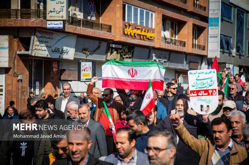 راهپیمایی ۲۲ بهمن در قزوین