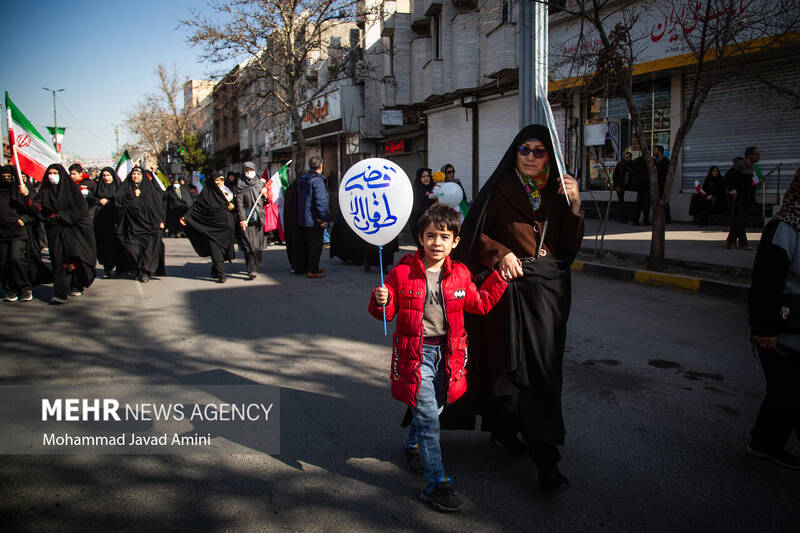 راهپیمایی ۲۲ بهمن در قزوین