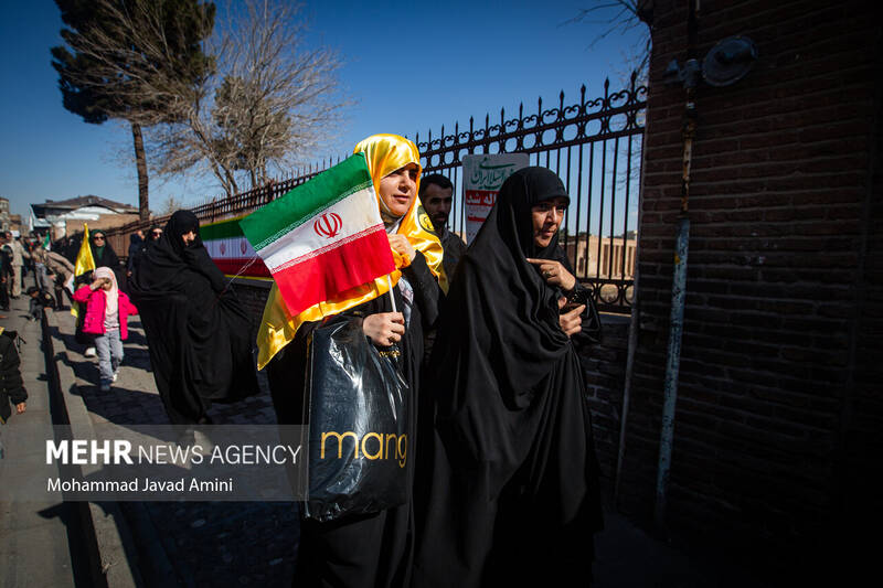 راهپیمایی ۲۲ بهمن در قزوین