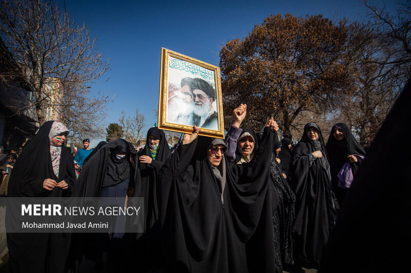 راهپیمایی ۲۲ بهمن در قزوین