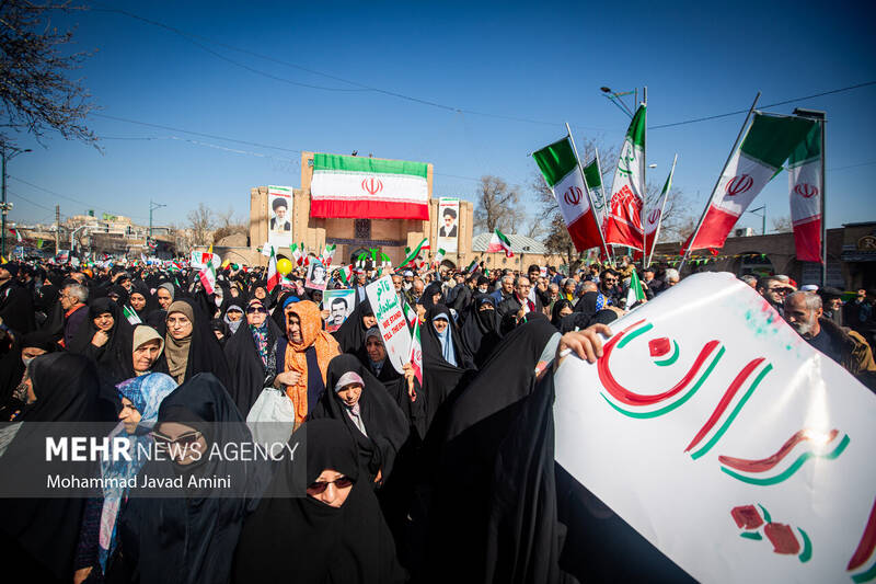 راهپیمایی ۲۲ بهمن در قزوین