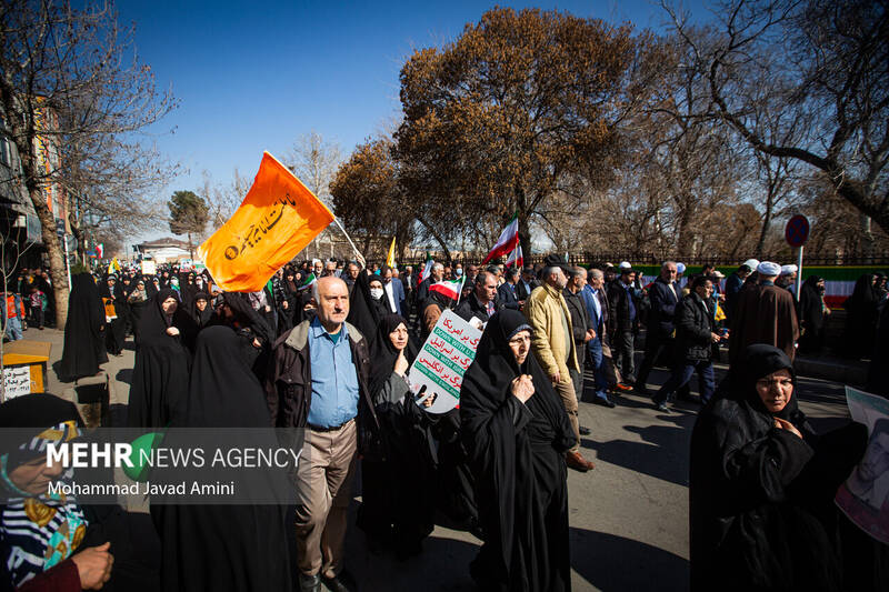راهپیمایی ۲۲ بهمن در قزوین