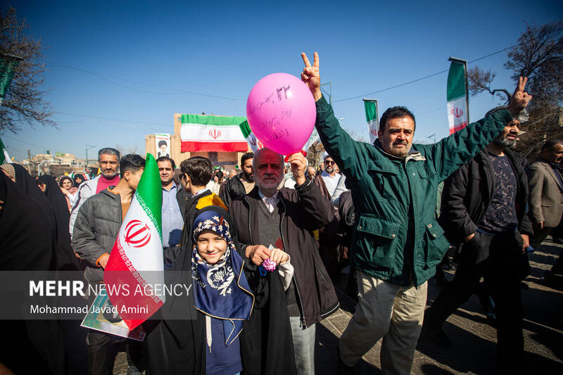 راهپیمایی ۲۲ بهمن در قزوین