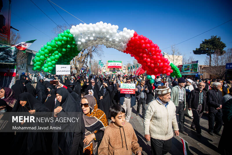 راهپیمایی ۲۲ بهمن در قزوین