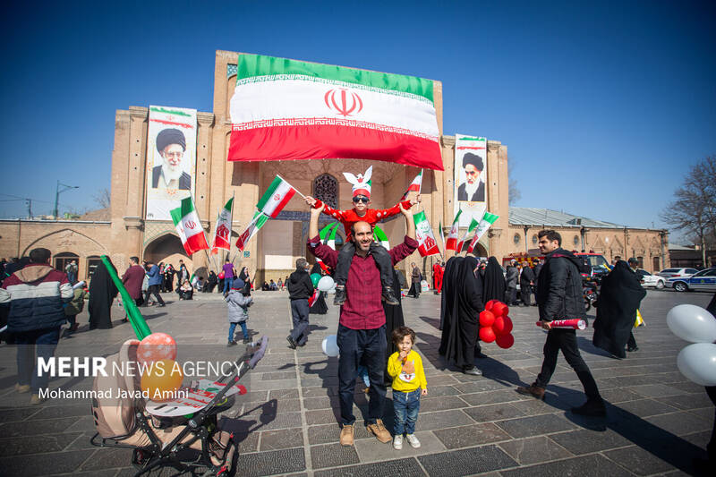 راهپیمایی ۲۲ بهمن در قزوین