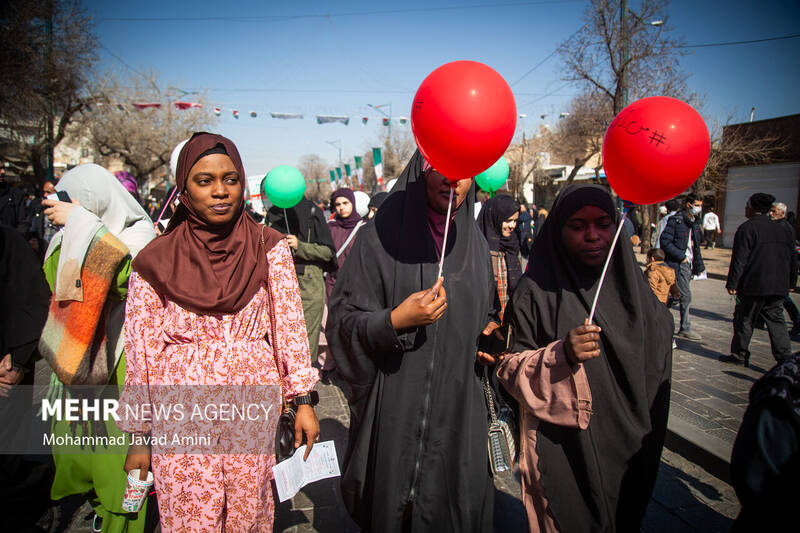 راهپیمایی ۲۲ بهمن در قزوین