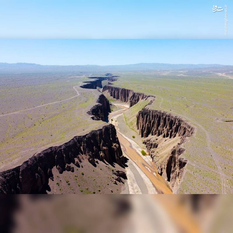 عکسی از دره زیبای راگه در کرمان