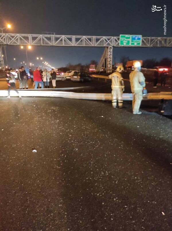 گاردریل جان راننده جوان را گرفت +عکس