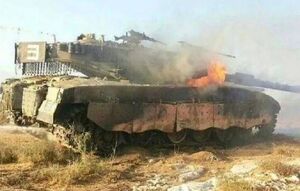 انهدام ۲خودرو و یک تانک مرکاوا در شمال نوار غزه
