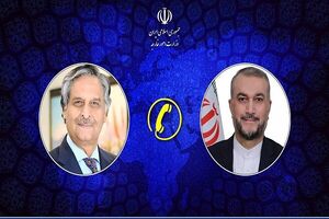 مکالمه تلفنی وزرای امور خارجه جمهوری اسلامی ایران ایران و پاکستان