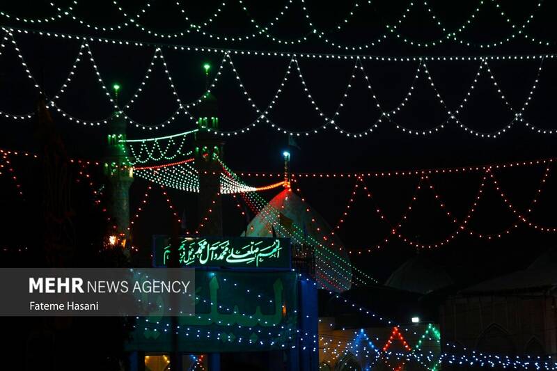 پیاده روی زائران نیمه شعبان در بلوار پیامبر اعظم