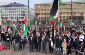 فیلم/ تظاهرات گسترده در شهر گوتنبرگ در سوئد در حمایت از غزه