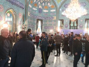 حضور خبرنگاران داخلی و خارجی در حسینیه ارشاد