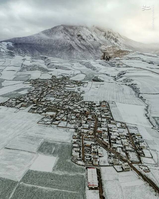 روستای تراجیق گالیکش در یک روز برفی 2