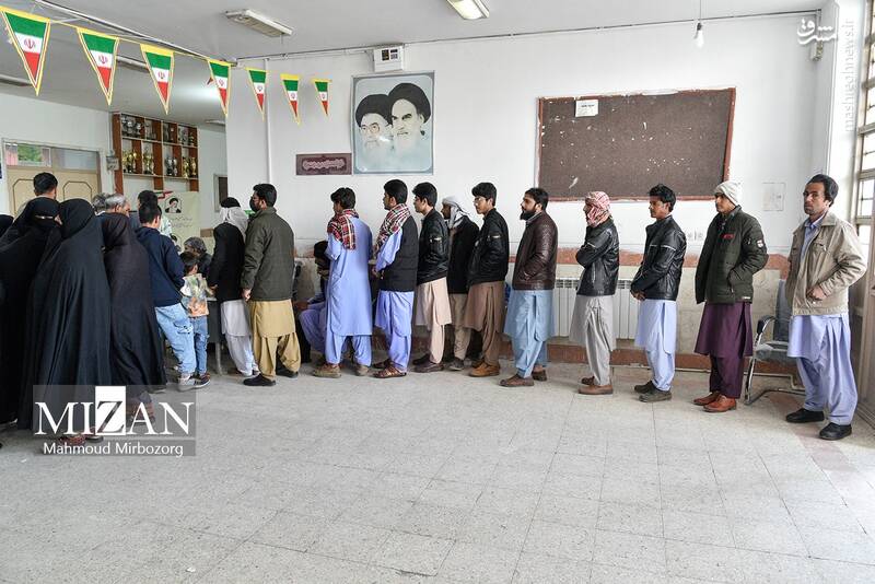 عکس/ حضور پر شور زاهدانیها در انتخابات