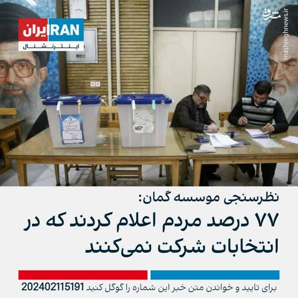 شکست پروژه نظرسنجی اپوزیسیون؛ از 25% ریاست جمهوری تا مشارکت 15% مجلس! 4