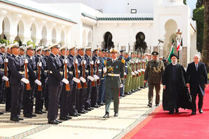 استقبال رسمی "عبدالمجید تبون" از رئیس جمهور