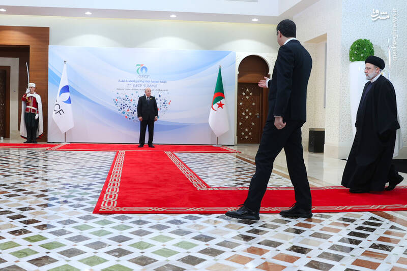 استقبال رئیس جمهور الجزایر از رئیسی