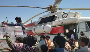 ارسال کمک‌های هوایی به مناطق سیل‌زده جنوب سیستان و بلوچستان