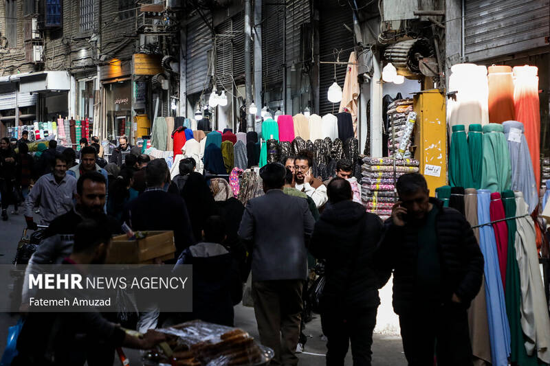 بازار تهران در آستانه سال نو