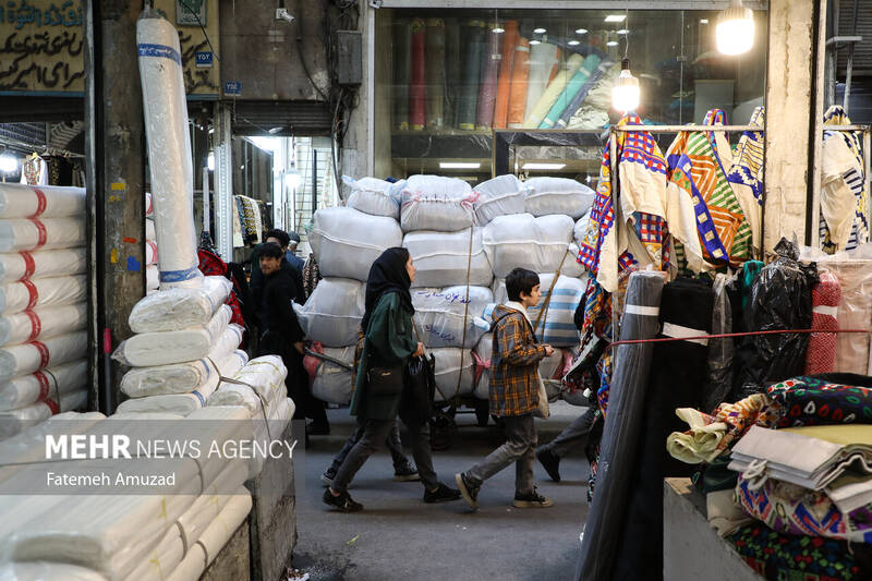 بازار تهران در آستانه سال نو