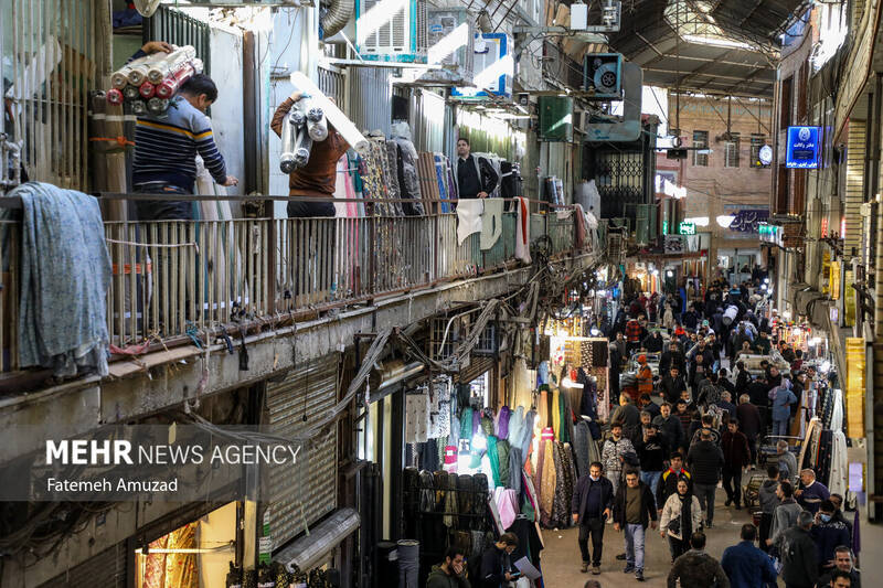 بازار تهران در آستانه سال نو