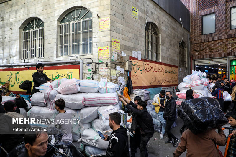 بازار تهران در آستانه سال نو