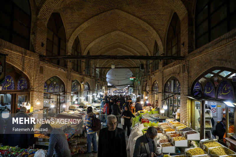 بازار تهران در آستانه سال نو