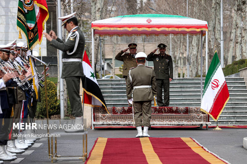 دیدار وزرای دفاع ایران و سوریه