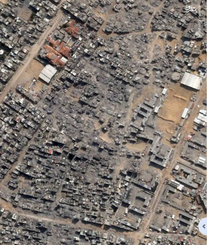 تصاویری از خان یونس غزه قبل و بعد از جنگ