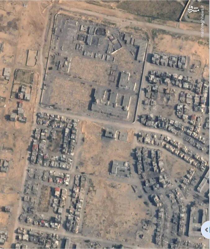 تصاویری از خان یونس غزه قبل و بعد از جنگ