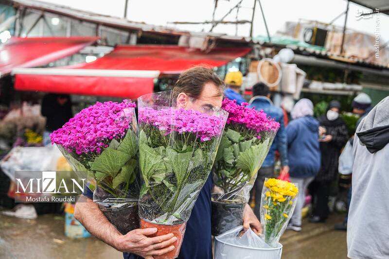 عکس/ بازار گل در آستانه بهار
