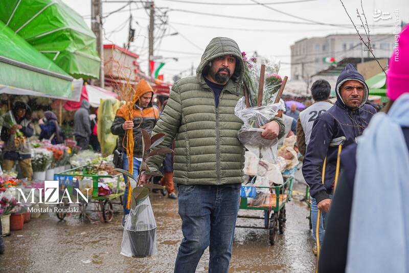 عکس/ بازار گل در آستانه بهار