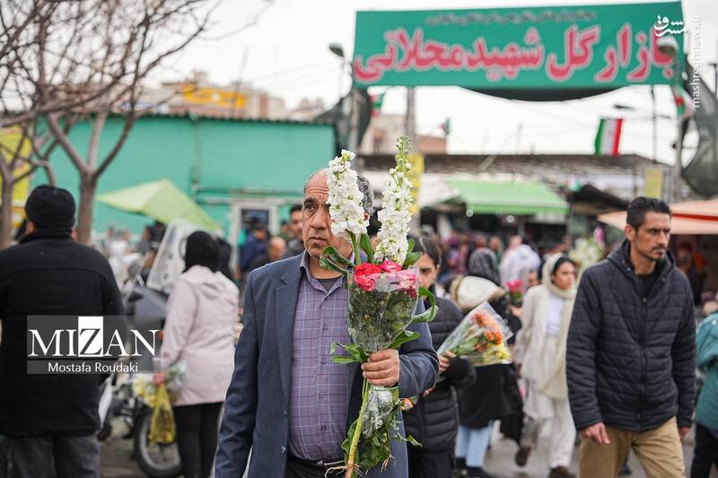 عکس/ بازار گل در آستانه بهار
